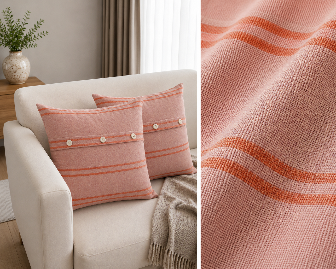CUSHION COVERS Natural Fabrics