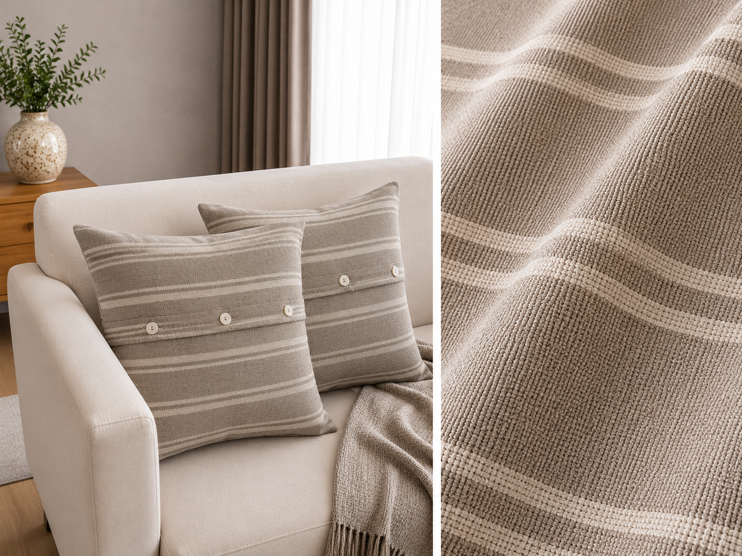 CUSHION COVERS Natural Fabrics
