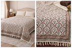 Hand block Bedspreads