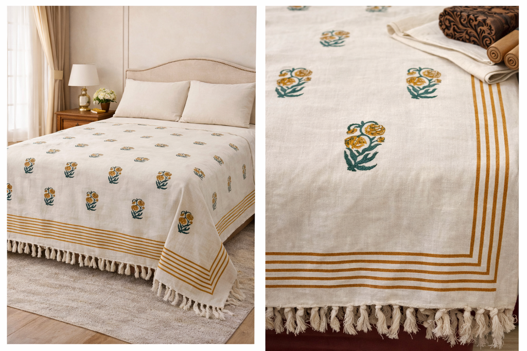Hand block Bedspreads
