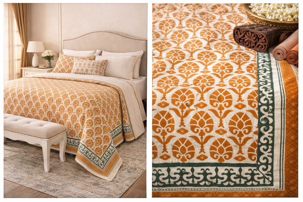 Hand block Bedspreads