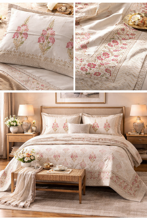 500 TC HAND BLOCK BEDSHEETS
