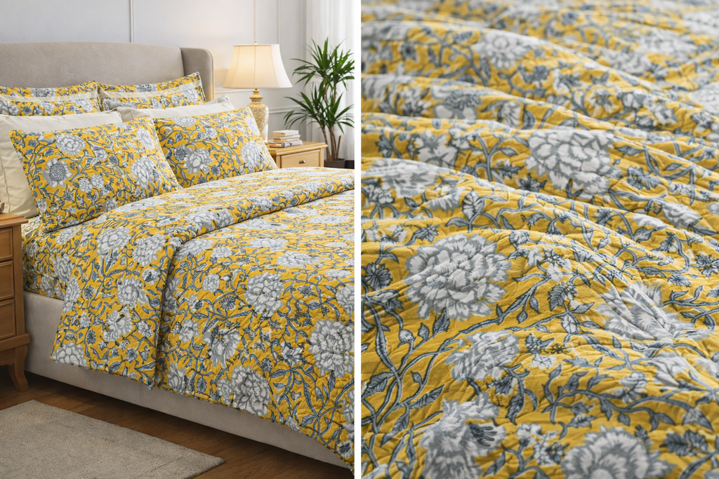 Handblock bedsheets