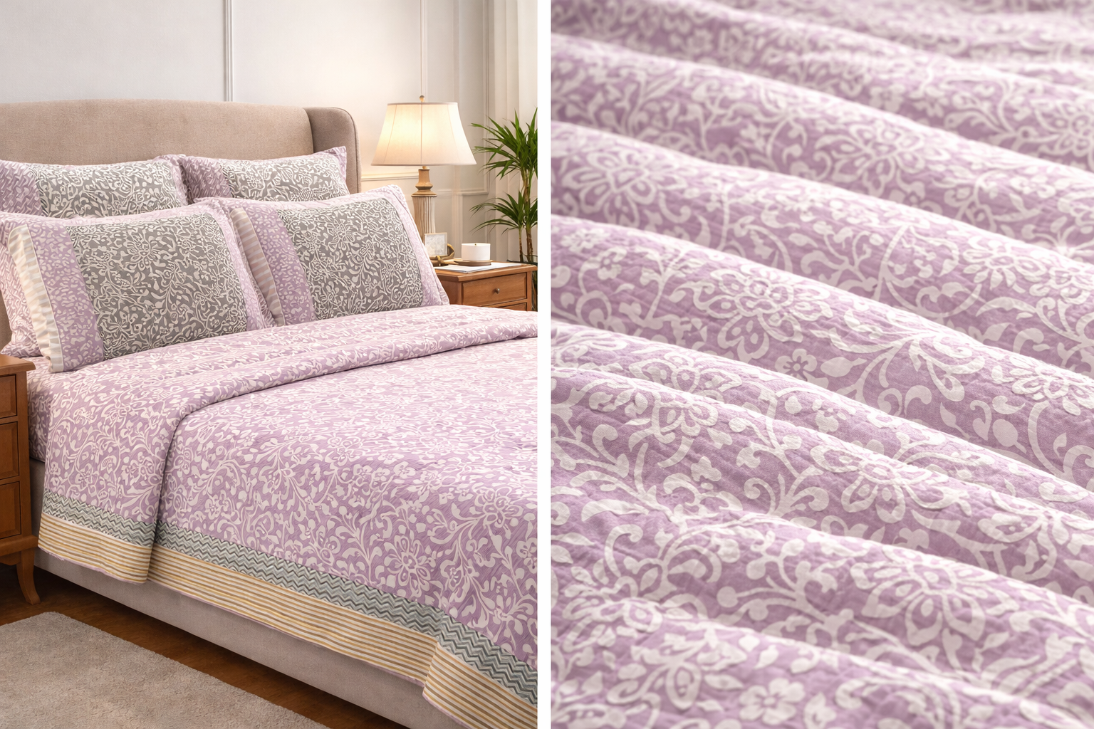 Handblock bedsheets