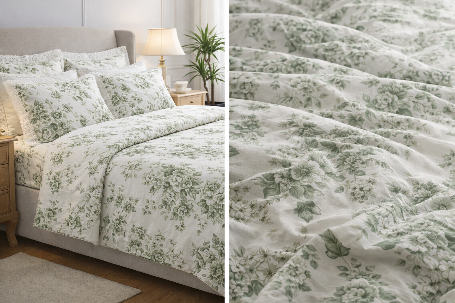 Vintage Bloom Lace Bedsheet