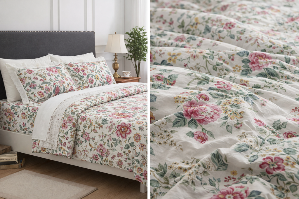 Vintage Bloom Lace Bedsheet